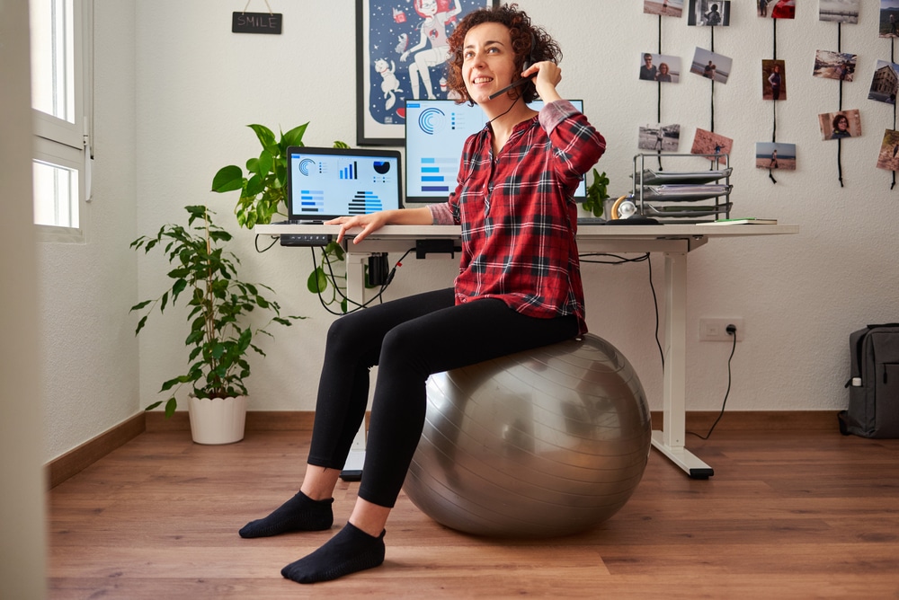 Switch Out Your Regular Desk Chair for a Stability Ball